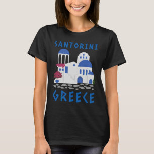 Camiseta Santorini, T-Shirt Grécia