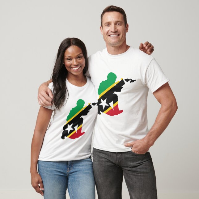 Camiseta Santos Cristóvão E Nevis Selo (Unissex)