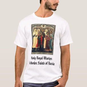 Camiseta Santos ortodoxos dos mártir reais santamente de