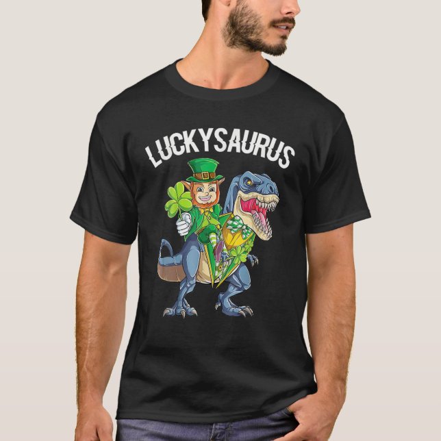 Camiseta Santos Surus Leprechaun E Dinossauros Patrício (Frente)