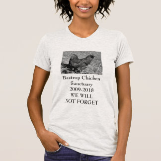 Camiseta Santuário da galinha de Bastrop na memória de