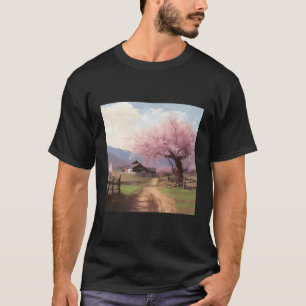 Camiseta Santuário de Cherry Blossom Retreat Countryside co