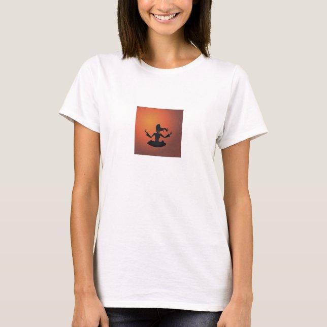 Camiseta santuário de meditação (Frente)