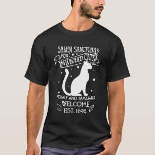 Camiseta Santuário De Witch Salem Para Gatos Negros Wayward