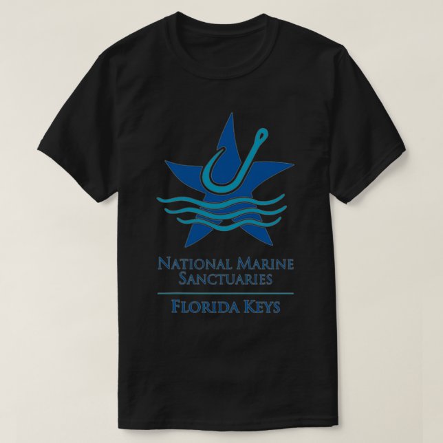 Camiseta Santuário Marinho Nacional Flórida Chega a Pesca F (Frente do Design)