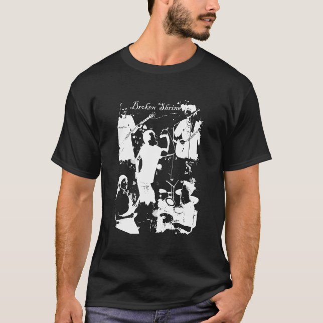 Camiseta Santuário quebrado T-invertido (Frente)