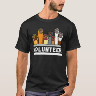 Camiseta Santuário Voluntário Que Apoia O Salvamento De Cãe