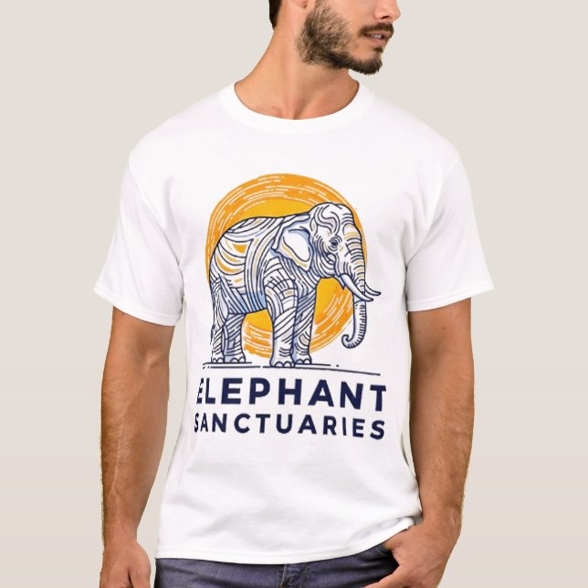 Camiseta Santuários de Elefantes (Frente)