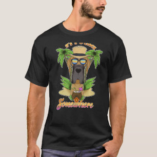 Camiseta São 5 Horas De Relógio Em Algum Lugar Bebendo Gran