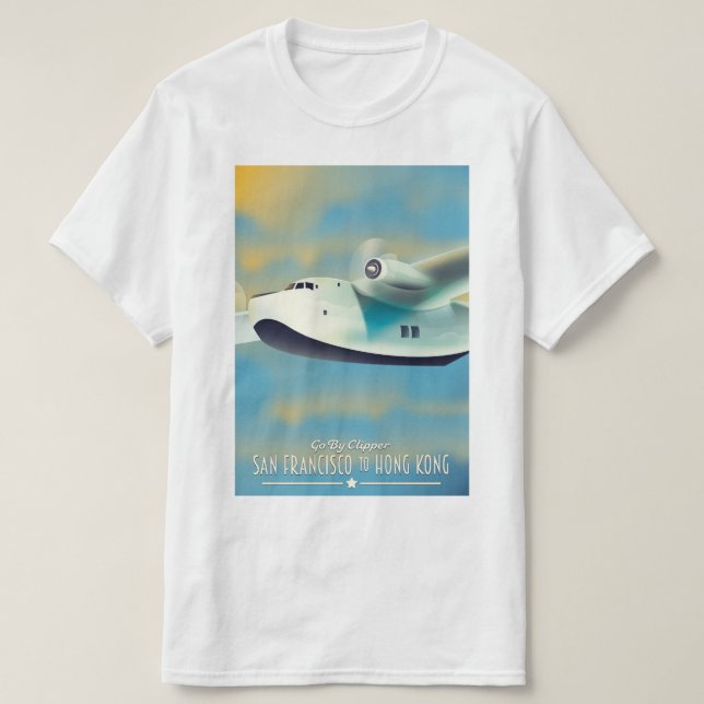 Camiseta São Francisco a Hong Kong por clipe (Frente do Design)