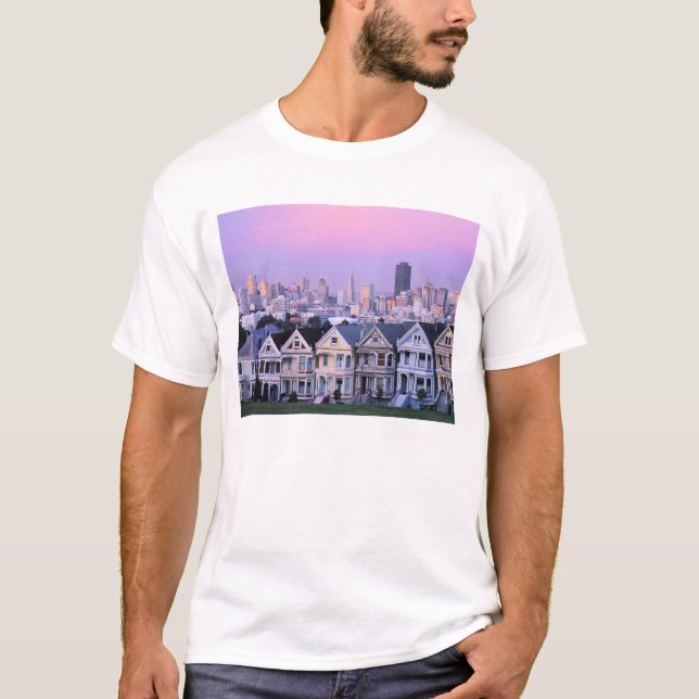 Camiseta São Francisco, Califórnia. Vista do Vitoriano (Frente)