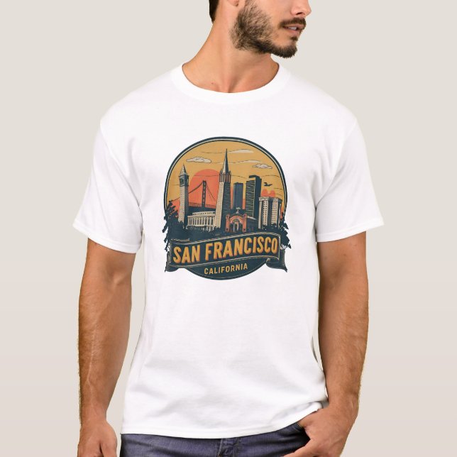 Camiseta São Francisco Cidade Califórnia EUA (Frente)