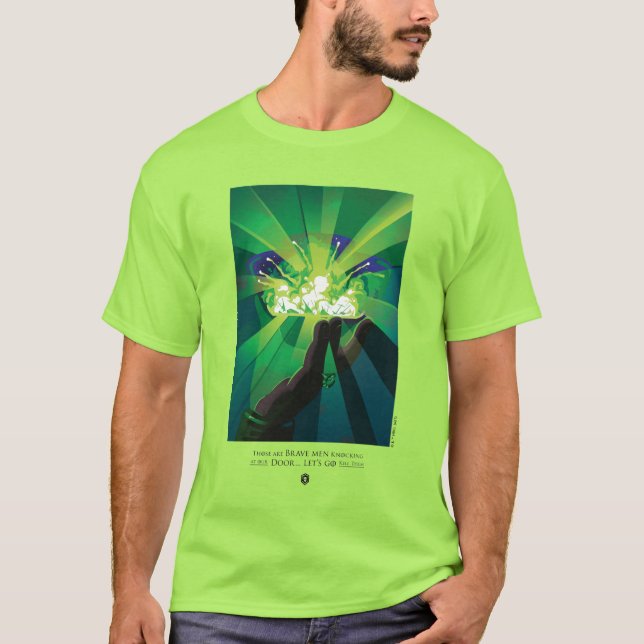 Camiseta São Homens Corajosos Batendo Na Nossa Porta (Frente)