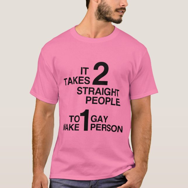 CAMISETA SÃO NECESSÁRIAS 2 PESSOAS HETEROSSEXUAIS (Frente)