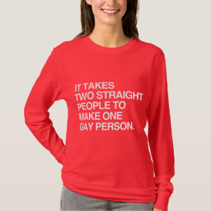 CAMISETA SÃO NECESSÁRIAS DUAS PESSOAS HETEROS PARA FAZER UM