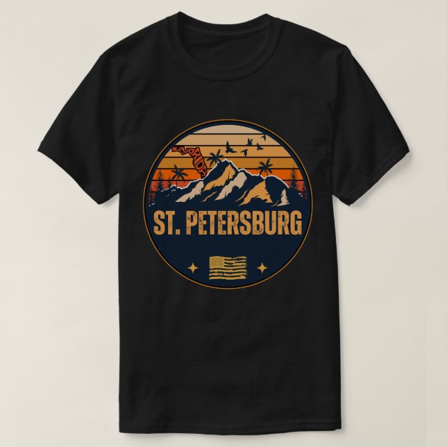 Camiseta São Petersburgo, Flórida  (Frente do Design)