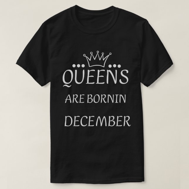 Camiseta SÃO rainhas de BORNIN DEZEMBRO (Frente do Design)