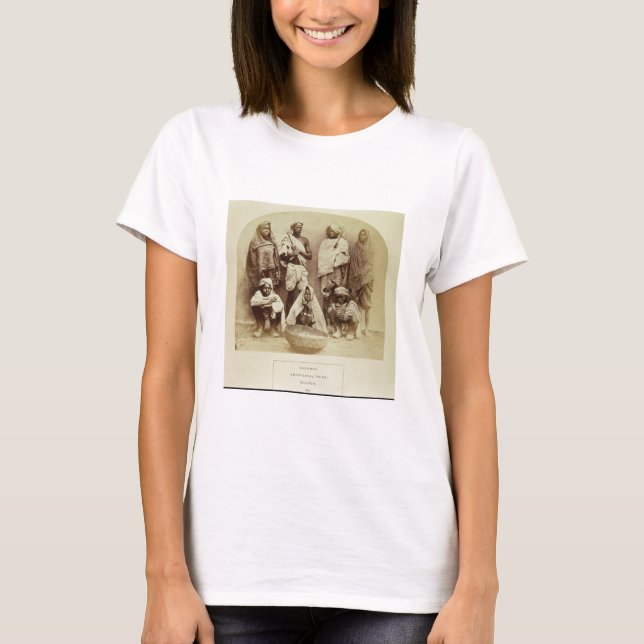 Camiseta Saonras, uma tribo aborígina de Saugor, Central (Frente)