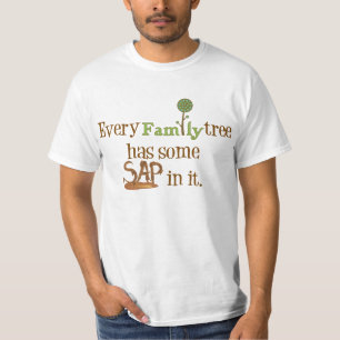 Camiseta Sap De Árvore Familiar Engraçado