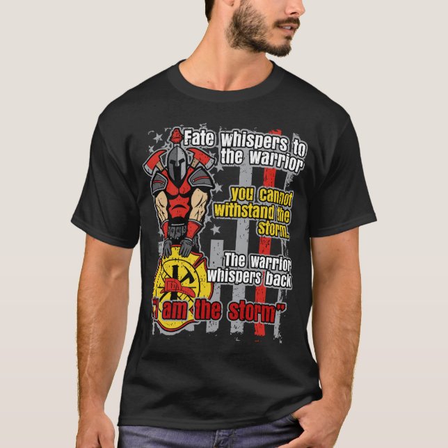 Camiseta Sapador-bombeiro eu sou a tempestade (Frente)