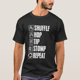 Camiseta Sapateado Shuffle Hop Dedo Bater Pé Batendo Tap Da