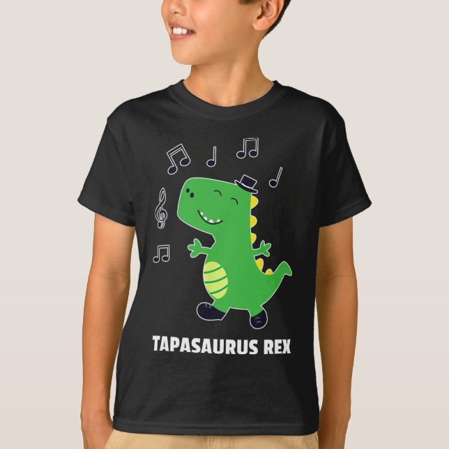 Camiseta Sapateado -tapasaurus Rex-réptil Recital Presente  (Frente)