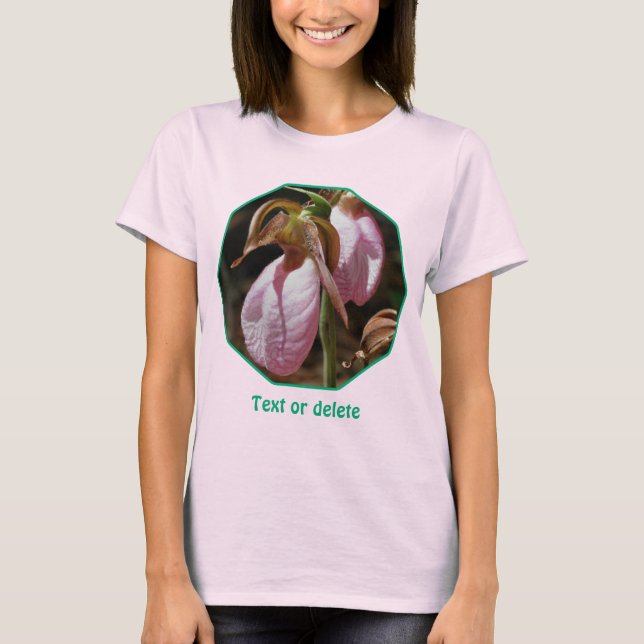 Camiseta Sapatinho de Senhora Rosa Selvagem Par Personaliza (Frente)