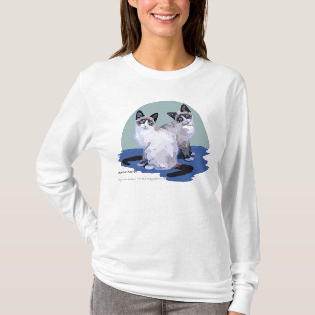 Camiseta Sapatos de neve para o Pam (Frente)