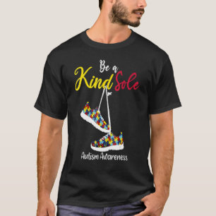 Camiseta Sapatos de Puzzle de Conscientização do Autismo, S