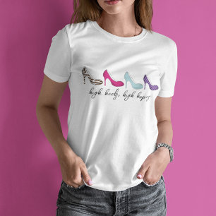 Camiseta Sapatos Elegantes para Mulheres Fofos