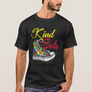 Camiseta Sapatos Kind Sole Conscientização do Autismo