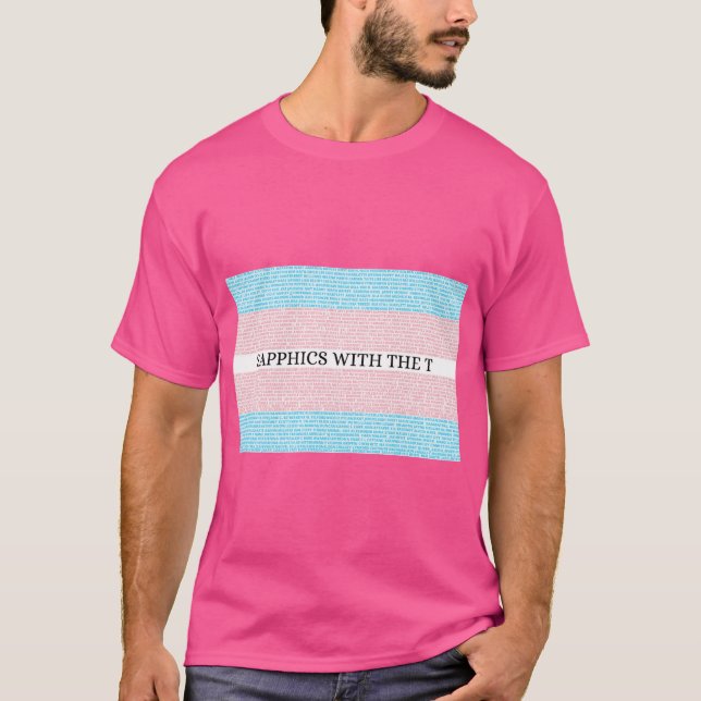 Camiseta Sápfias com o T-Shirt Rosa T 3.0 (Frente)