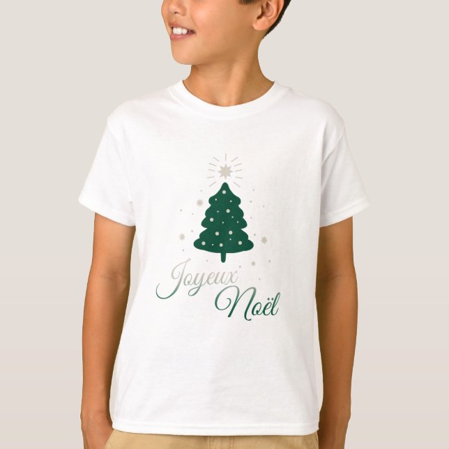 Camiseta Sapin en argent et vert : sobriété et élégance (Frente)