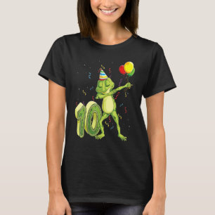 Camiseta Sapo 10º Aniversário 10 Anos Criança De 10 Anos