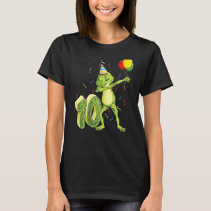 Camiseta Sapo 10º Aniversário 10 Anos Crianças De 10 Anos