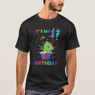 Camiseta Sapo 17º aniversário Sapos gráficos animais