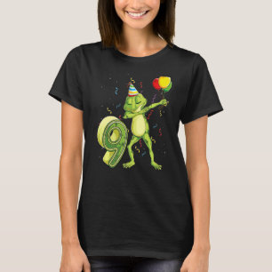 Camiseta Sapo 9º Aniversário Nove Anos Crianças De 9 Anos B