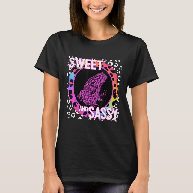 Camiseta Sapo 90s Bonito Nostalgia Rainbow Leopard Trop (Frente)