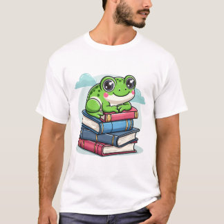 Camiseta Sapo Amante de Livros - Leitura Fofa