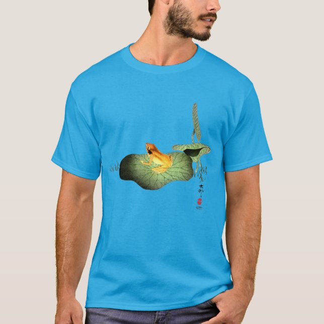 Camiseta Sapo amarelo no Lotus Leaf (Frente)