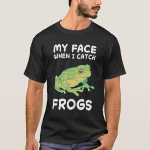 Camiseta Sapo Amor Sapo Caçador de Rãs Caçador Anfíbio Pega