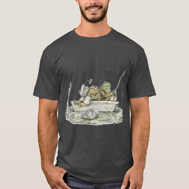Camiseta Sapo andoad Pescaria engraçado (Frente)