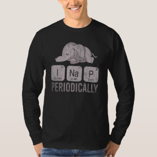 Camiseta Sapo Animal Engraçado Mesa Periódica Pj Gato Dormi