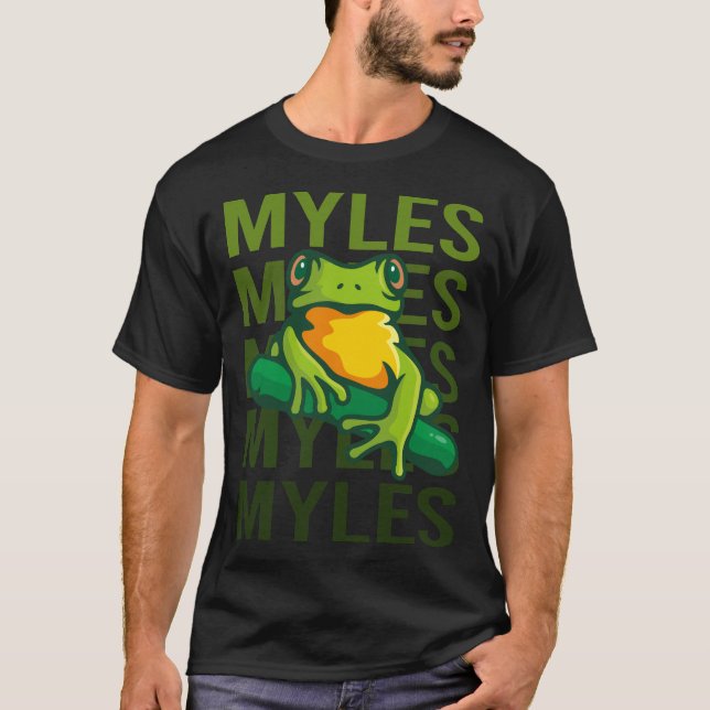 Camiseta Sapo Art - Nome do Myles (Frente)
