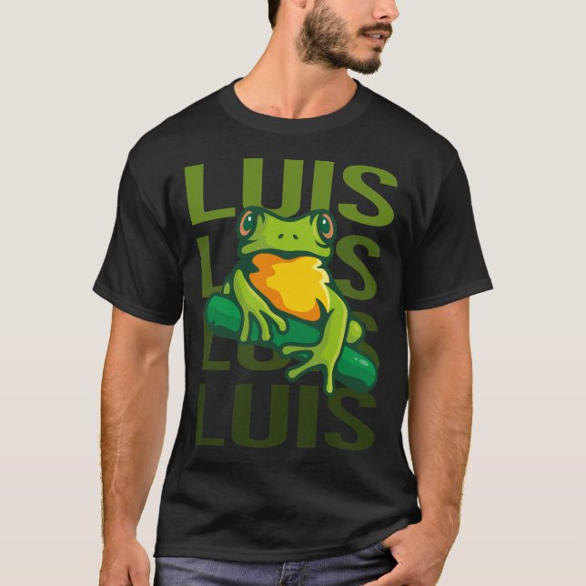 Camiseta Sapo Art - Nome Luis (Frente)