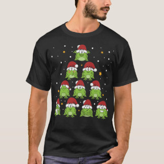 Camiseta Sapo Árvore Árvore de Natal Réptil do Chistmas, Es