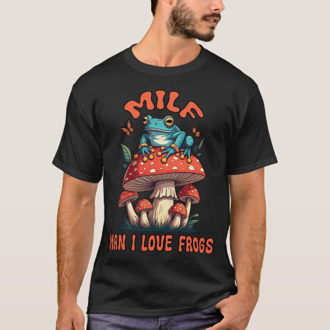 Camiseta Sapo Árvore Vibrante Sob Lua Cheia (Frente)