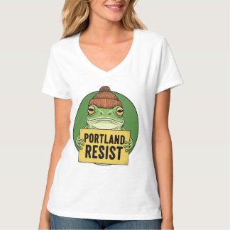 Camiseta Sapo Ativista de Resistência de Portland