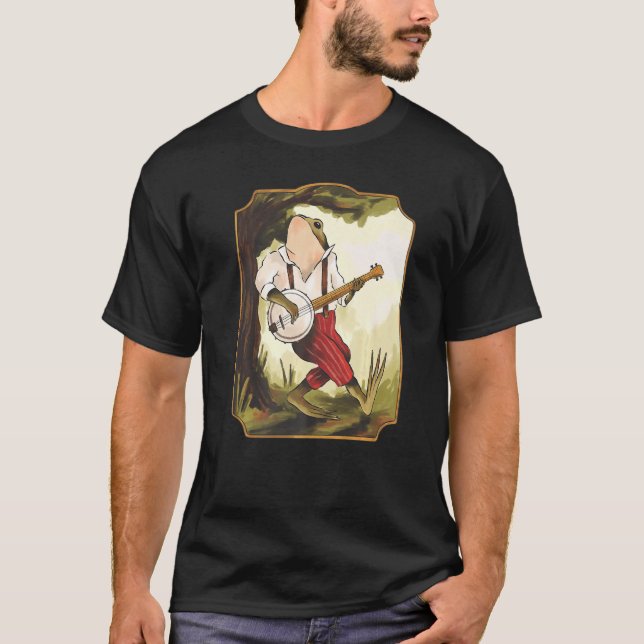 Camiseta Sapo Boho e estética de núcleo de algodão Goblinco (Frente)