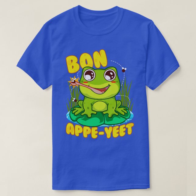 Camiseta Sapo Bon Appe Yeet Engraçado Sapos Humor Presente (Frente do Design)